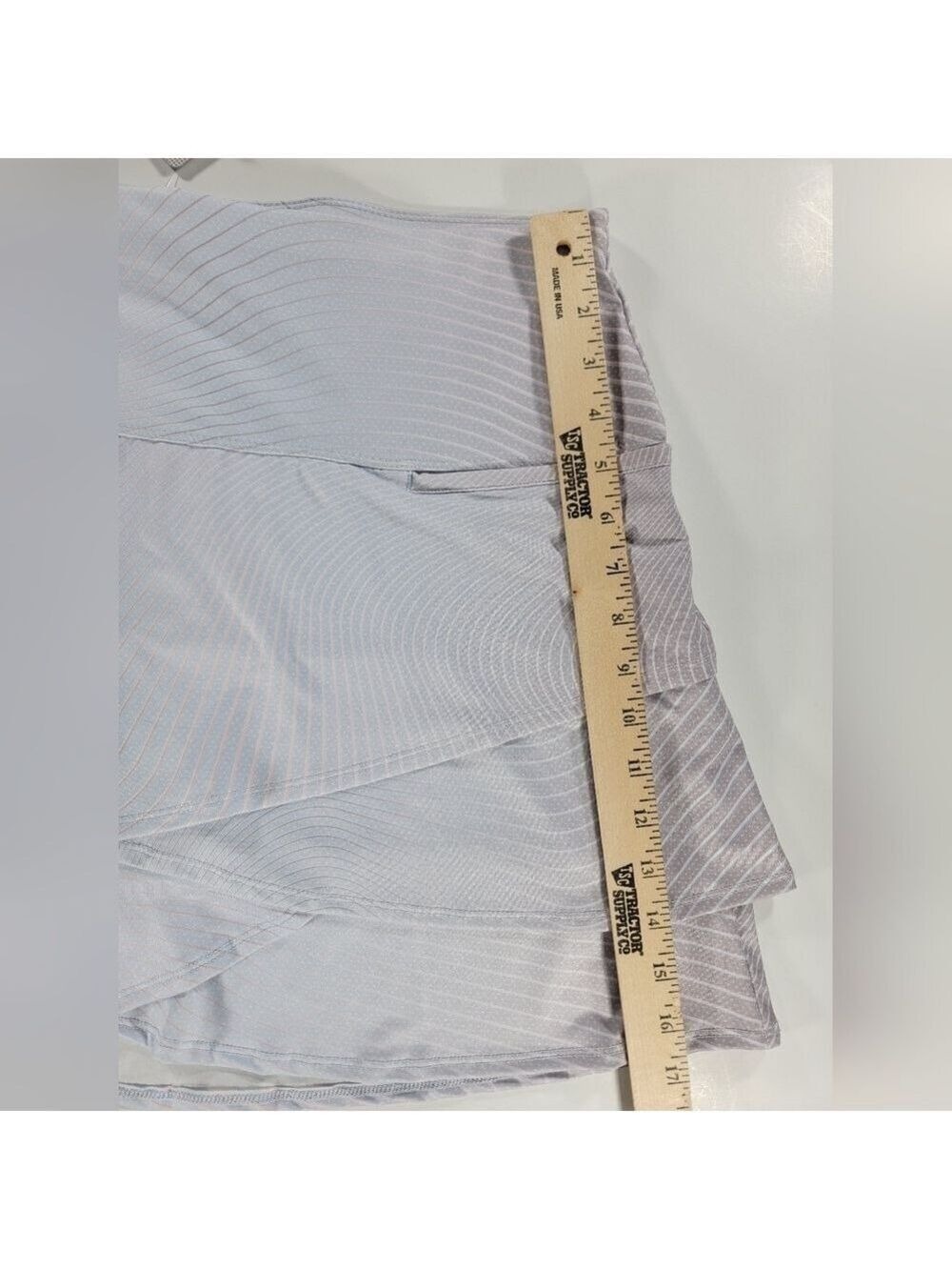 NEW Lucky in Love Scallop Golf Skirt Skort Pickleball Tennis Blue Pink Hombre XL - Picture 8 of 12